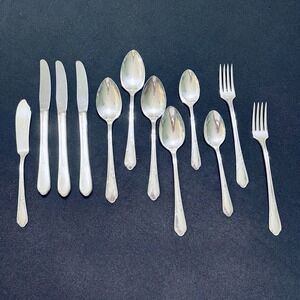 Flatware Wm A Rogers A1 Plus Oneida Ltd Meadowbrook Heather Forks Spoons Knives‎